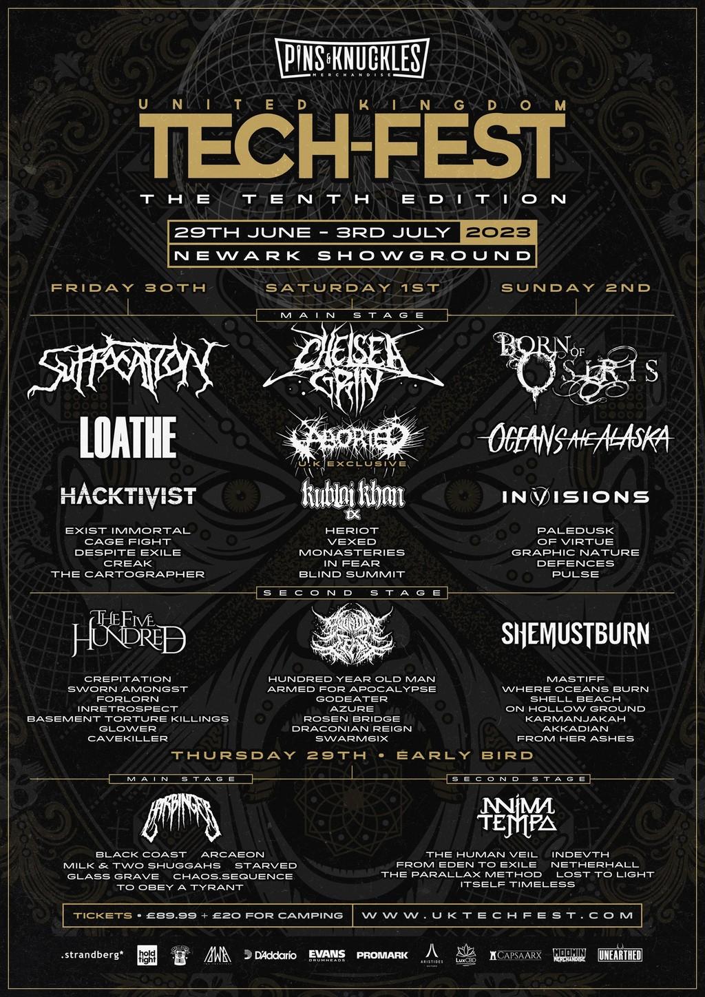 Lineup Poster UK Tech-Fest 2023