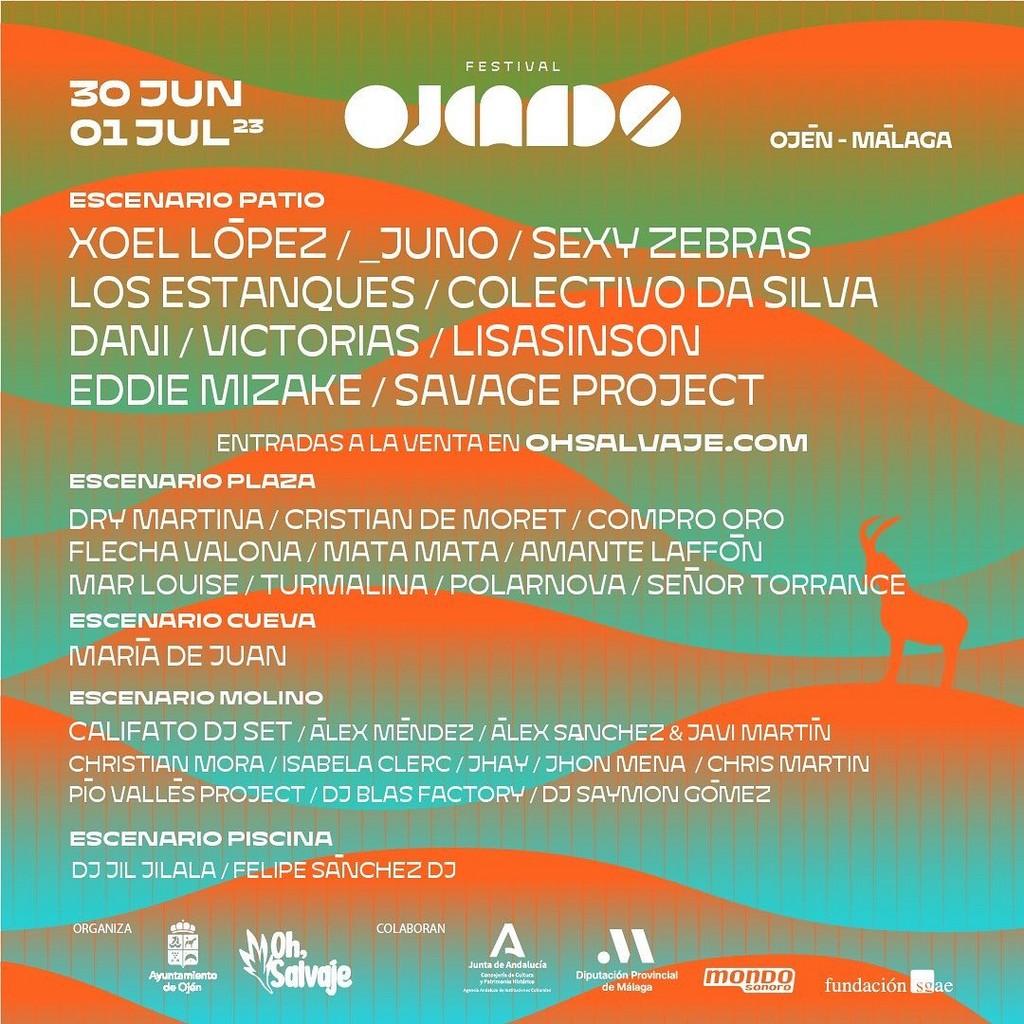 Lineup Poster Ojeando Festival 2023