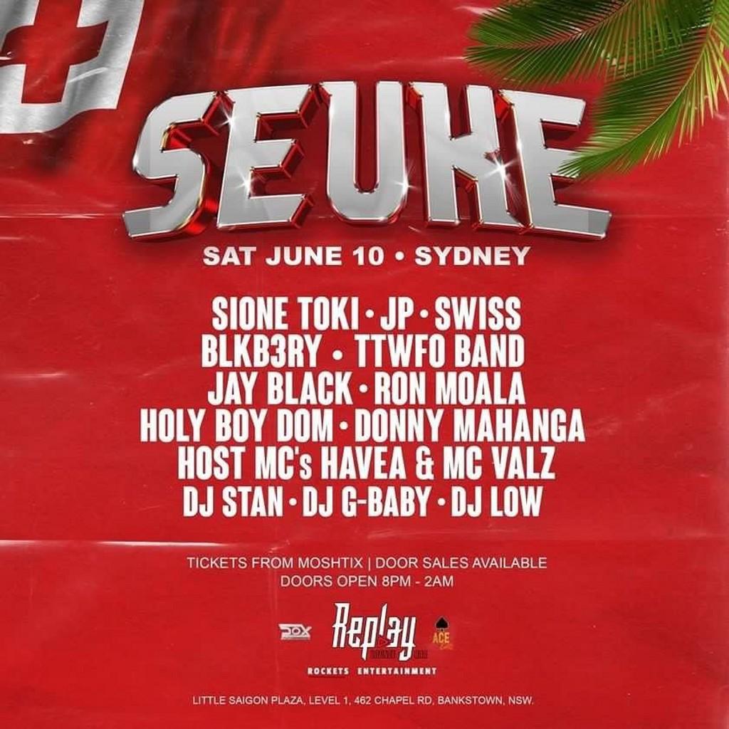Lineup Poster SEUKE Sydney 2023