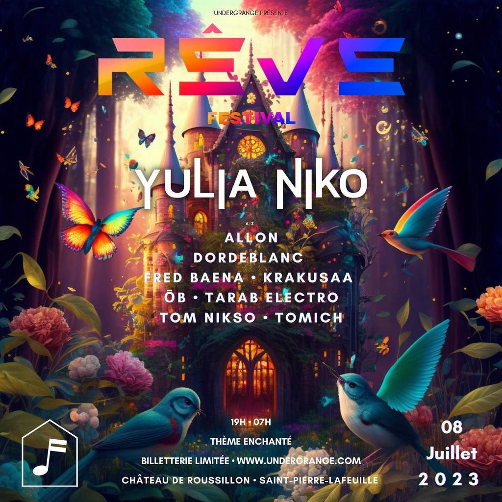 Lineup Poster Rêve Festival 2023