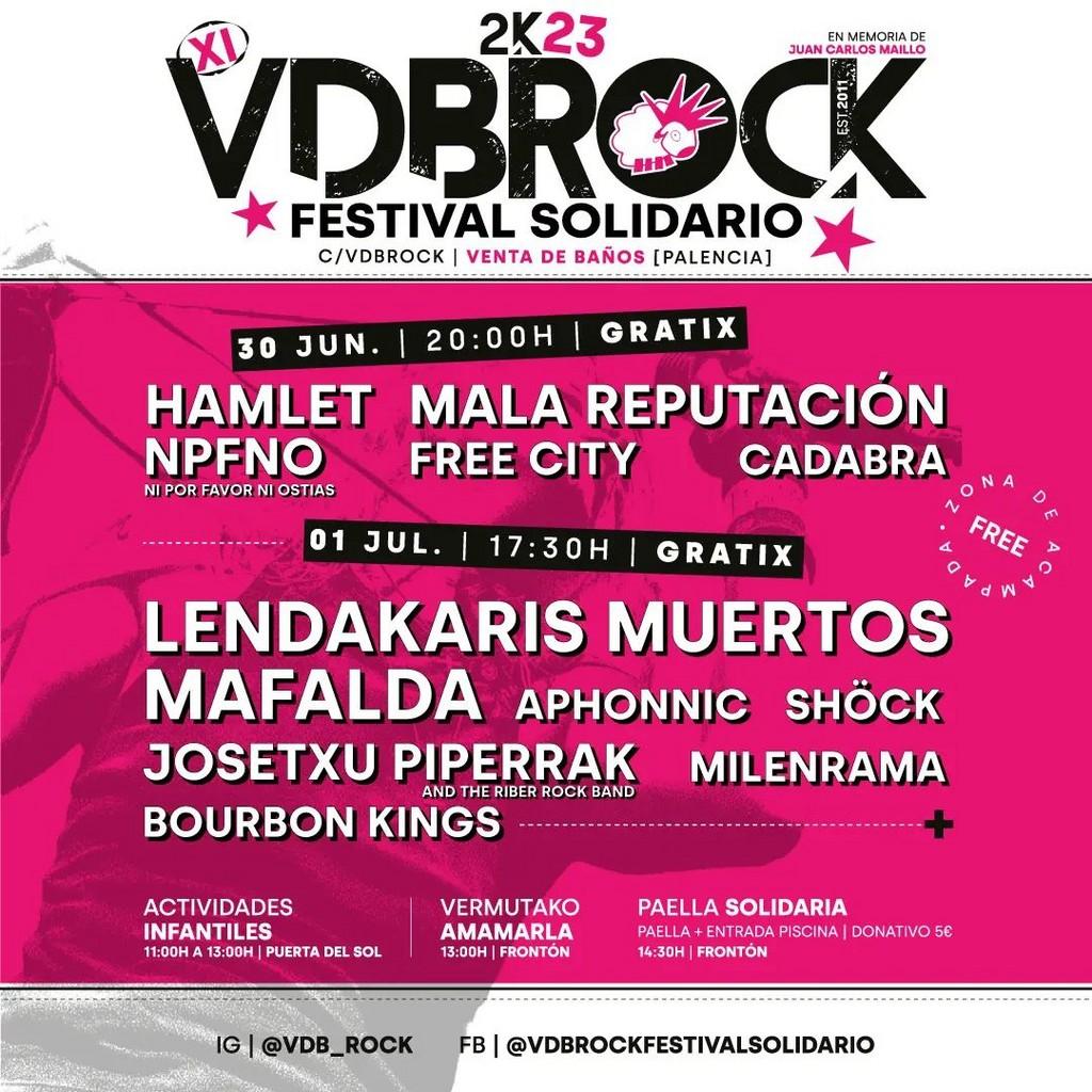 Lineup Poster VDB Rock 2023