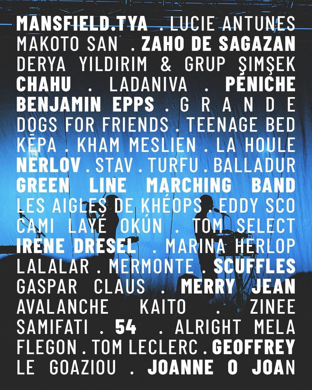 Lineup Poster Festival les Z'Eclectiques - Collection Été 2023