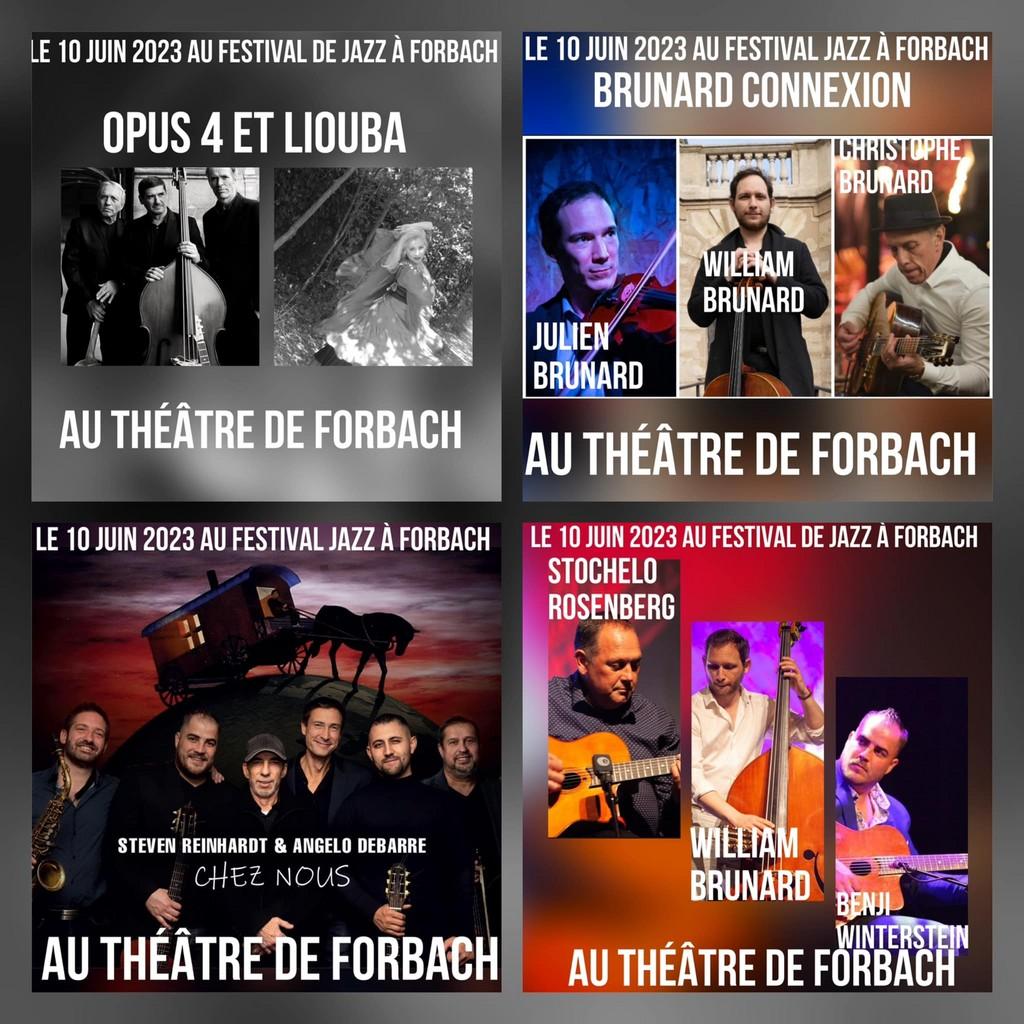 Lineup Poster Festival De Jazz Manouche Forbach 2023