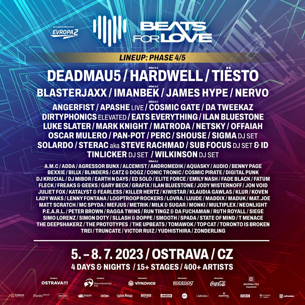 Lineup Poster Beats For Love 2023