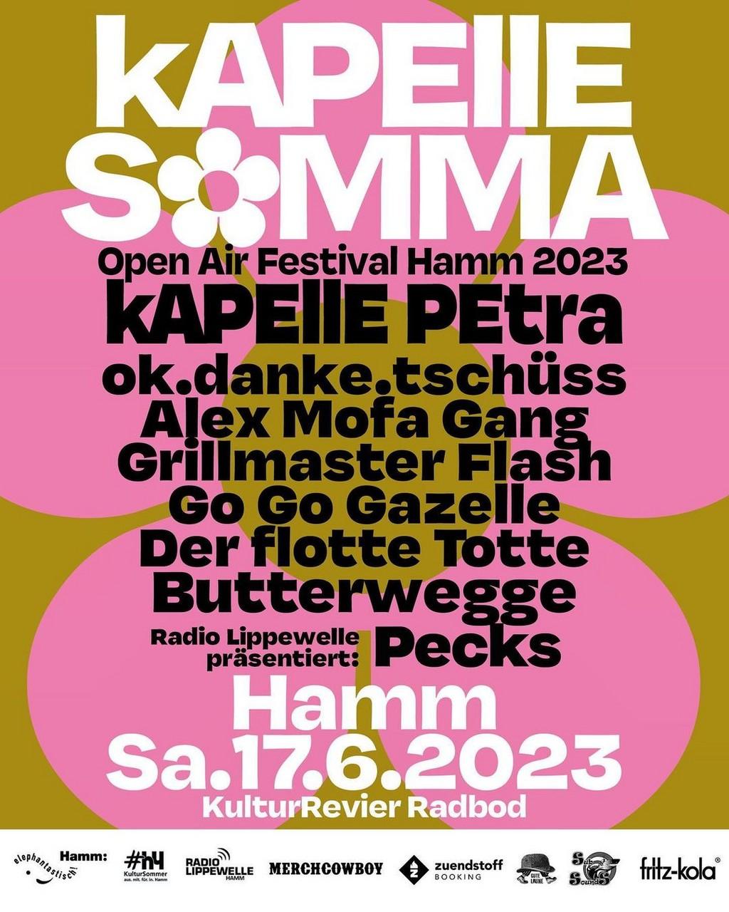 Lineup Poster Kapelle Somma 2023