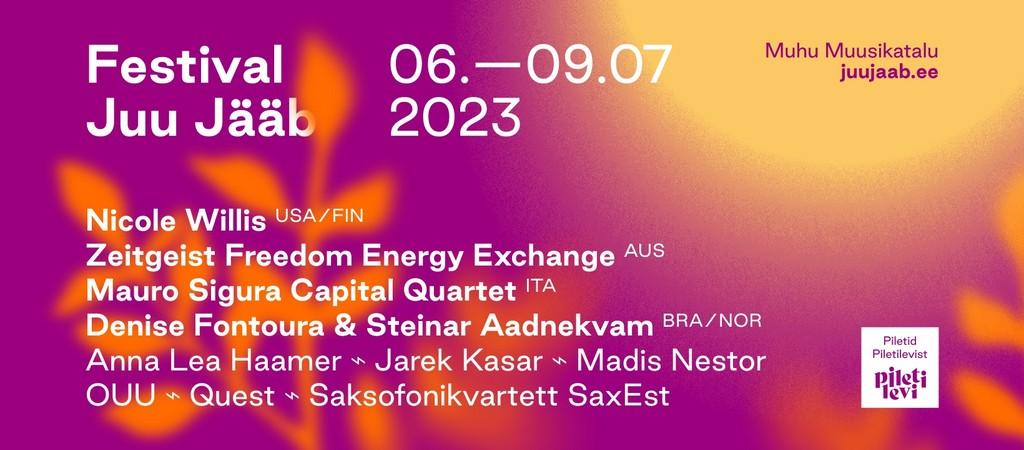 Lineup Poster Juu Jääb Festival 2023