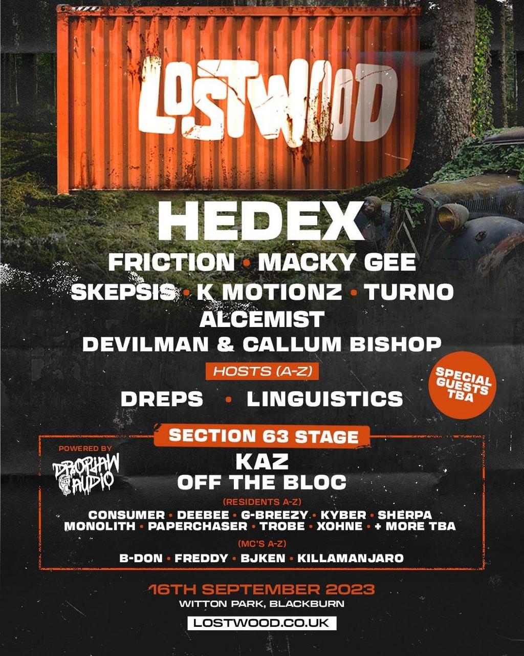 Lineup Poster Lost Wood 2023