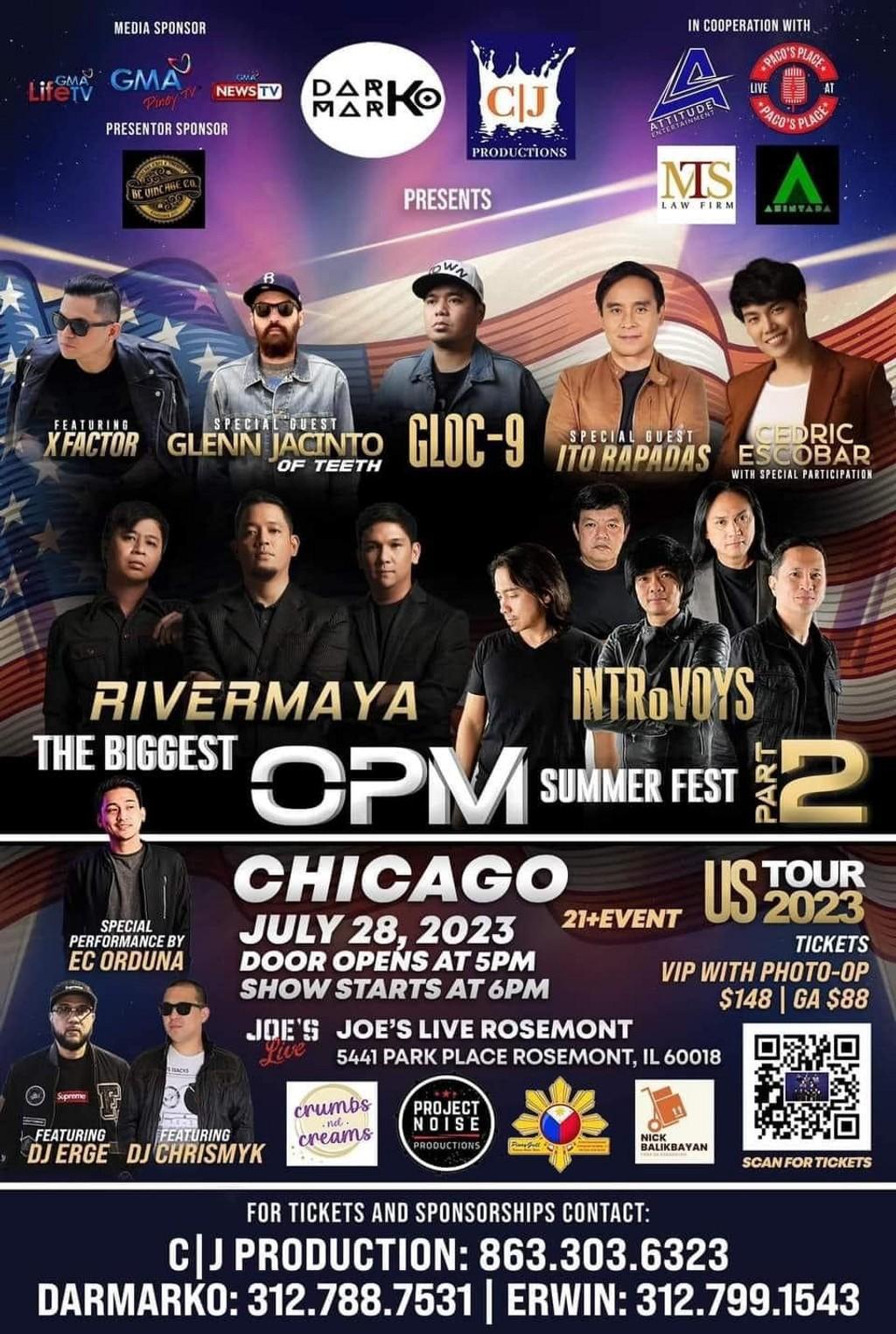 Lineup Poster The Biggest Opm Summer Fest Anaheim 2023