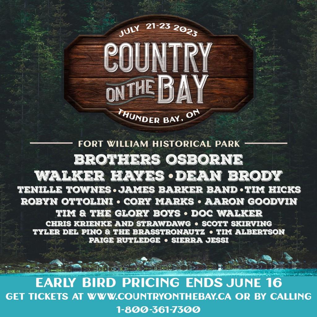 Lineup Poster Country On The Bay 2023