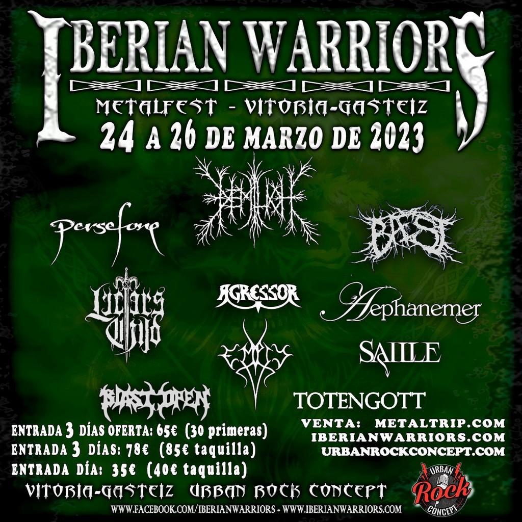 Lineup Poster Iberian Warriors Metal Fest 2023