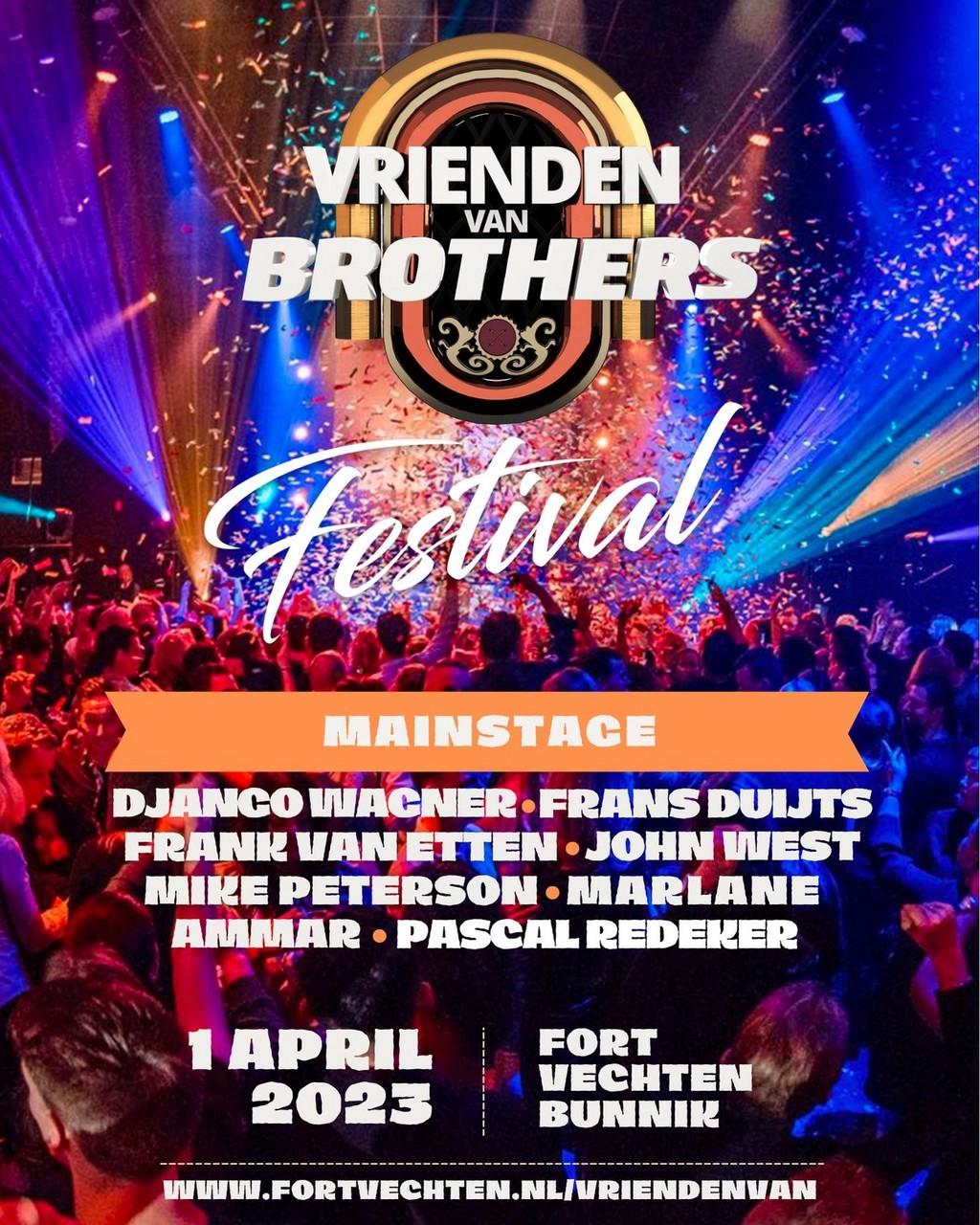 Lineup Poster Vrienden Van Brothers Festival 2023