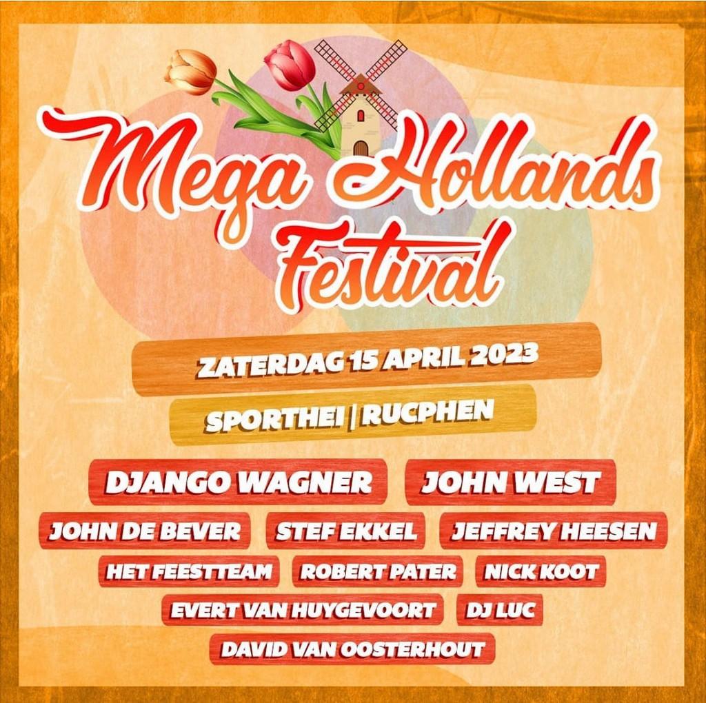 Lineup Poster Mega Hollands Festival 2023