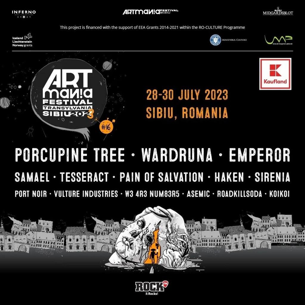Lineup Poster ARTmania Festival 2023