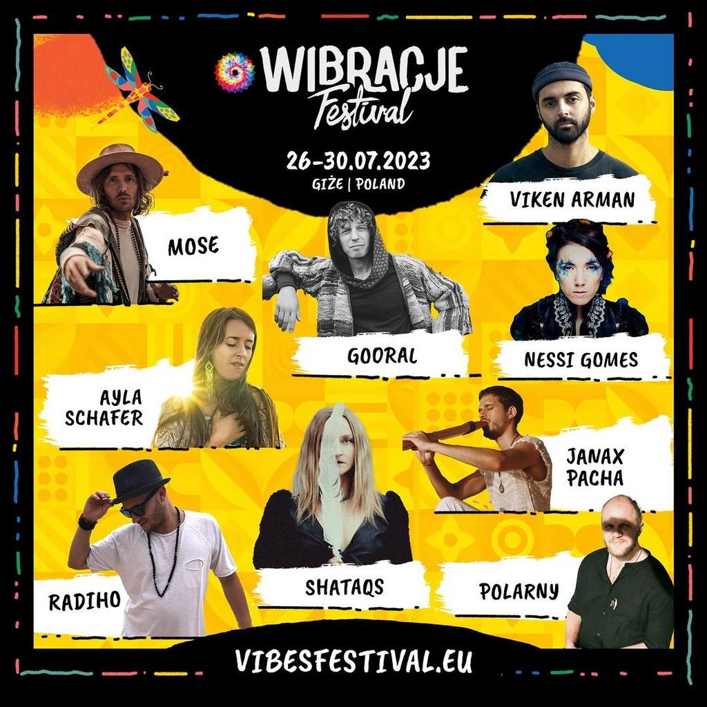 Lineup Poster Wibracje Festiwal 2023