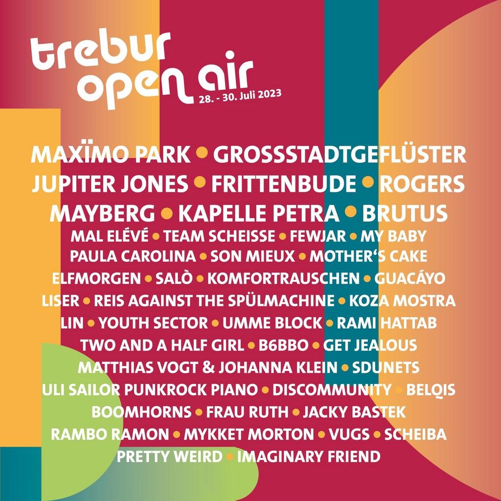 Lineup Poster Trebur Open Air 2023