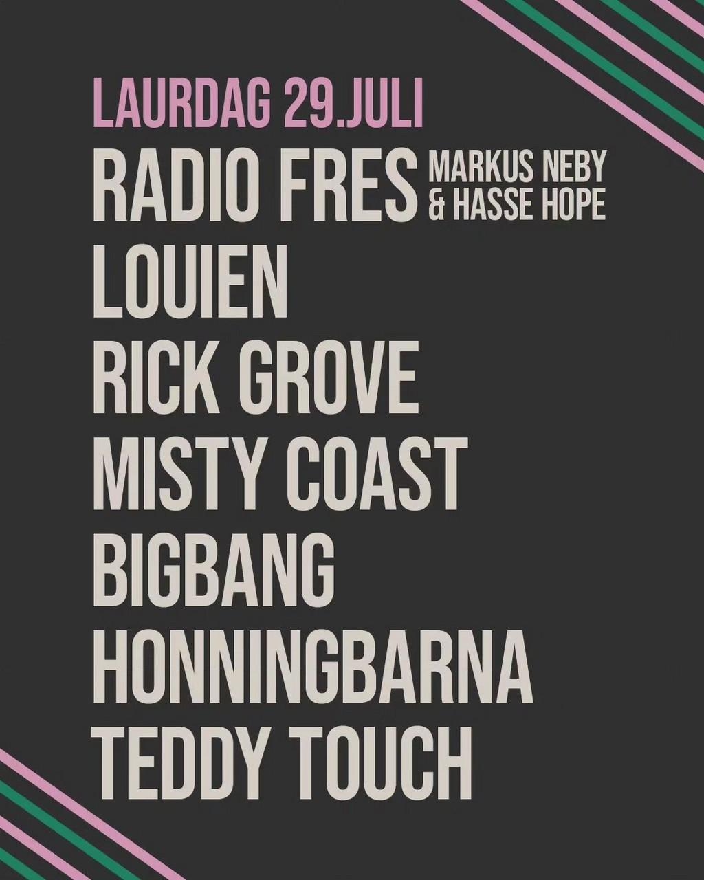 Lineup Poster Fres Festival 2023