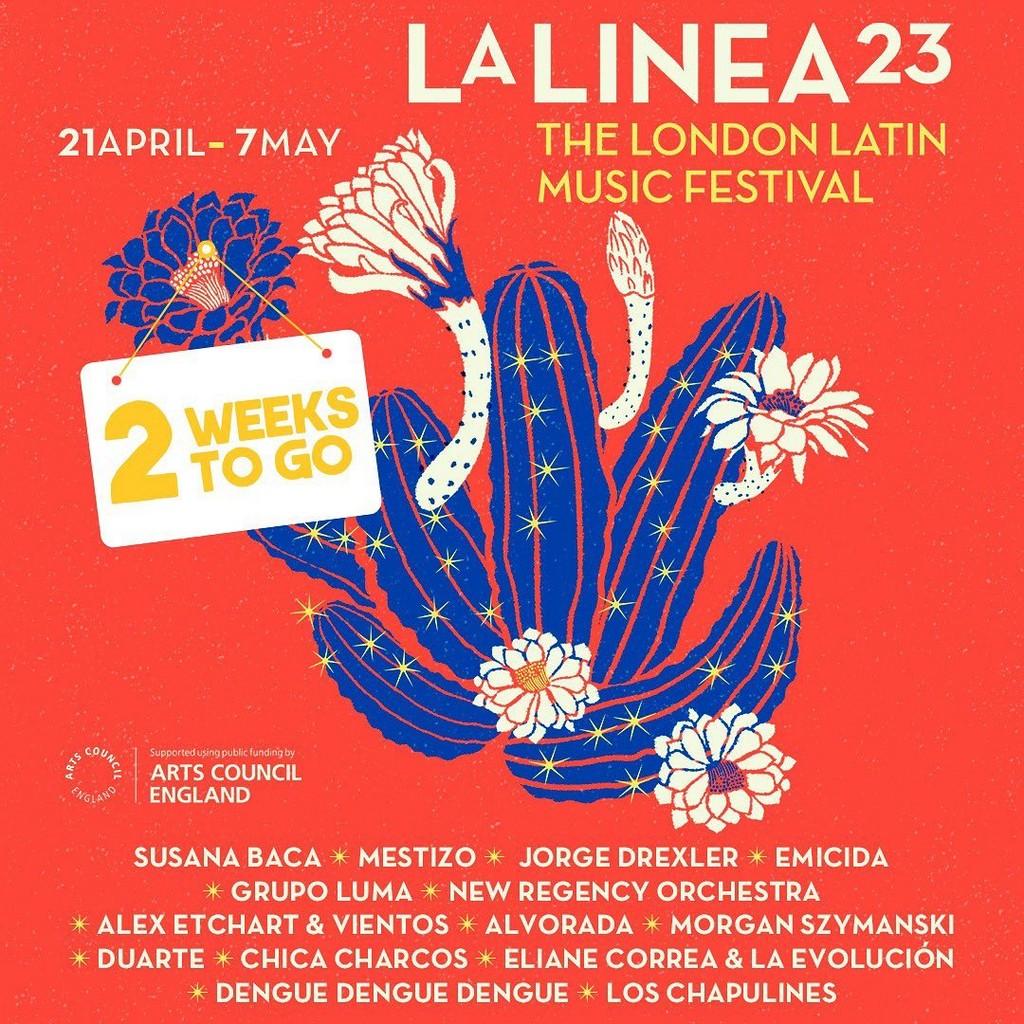 Lineup Poster La Linea Latin Festival 2023