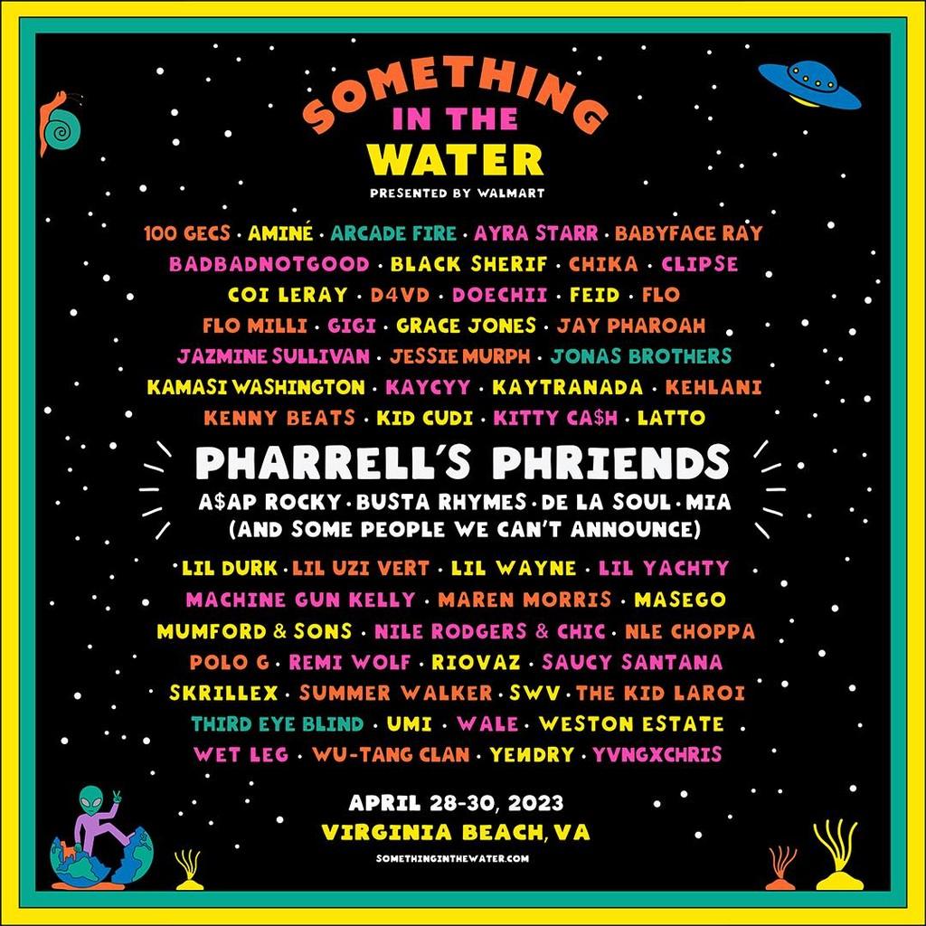 Lineup Poster Something In The Water 2023