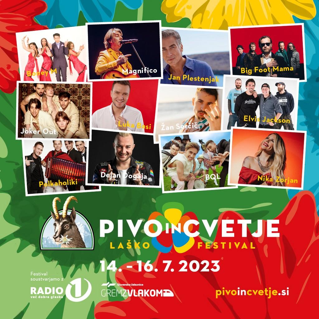 Lineup Poster Pivo in Cvetje 2023