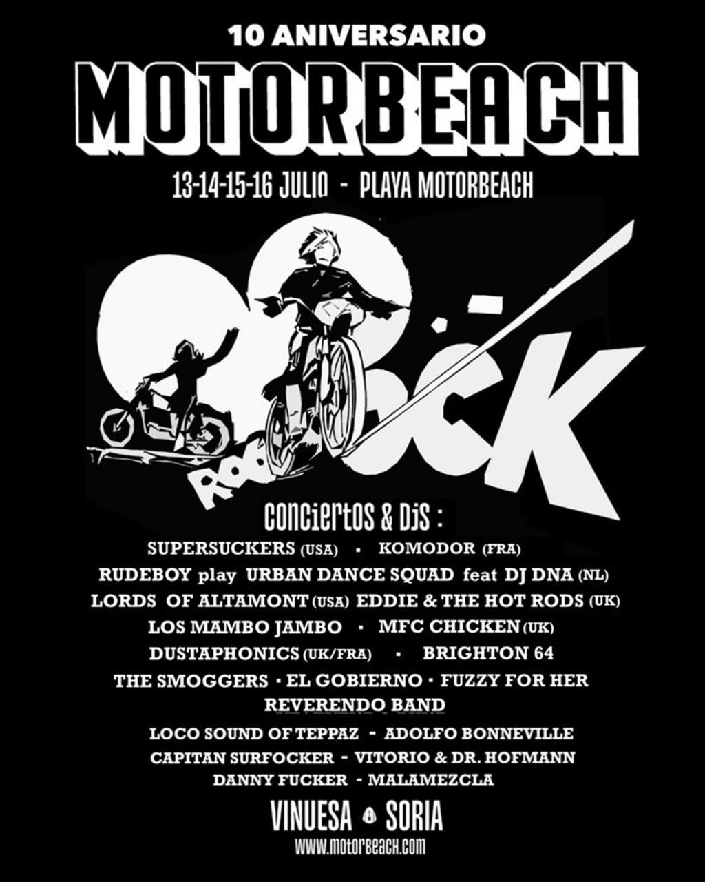 Lineup Poster Motorbeach Festival 2023