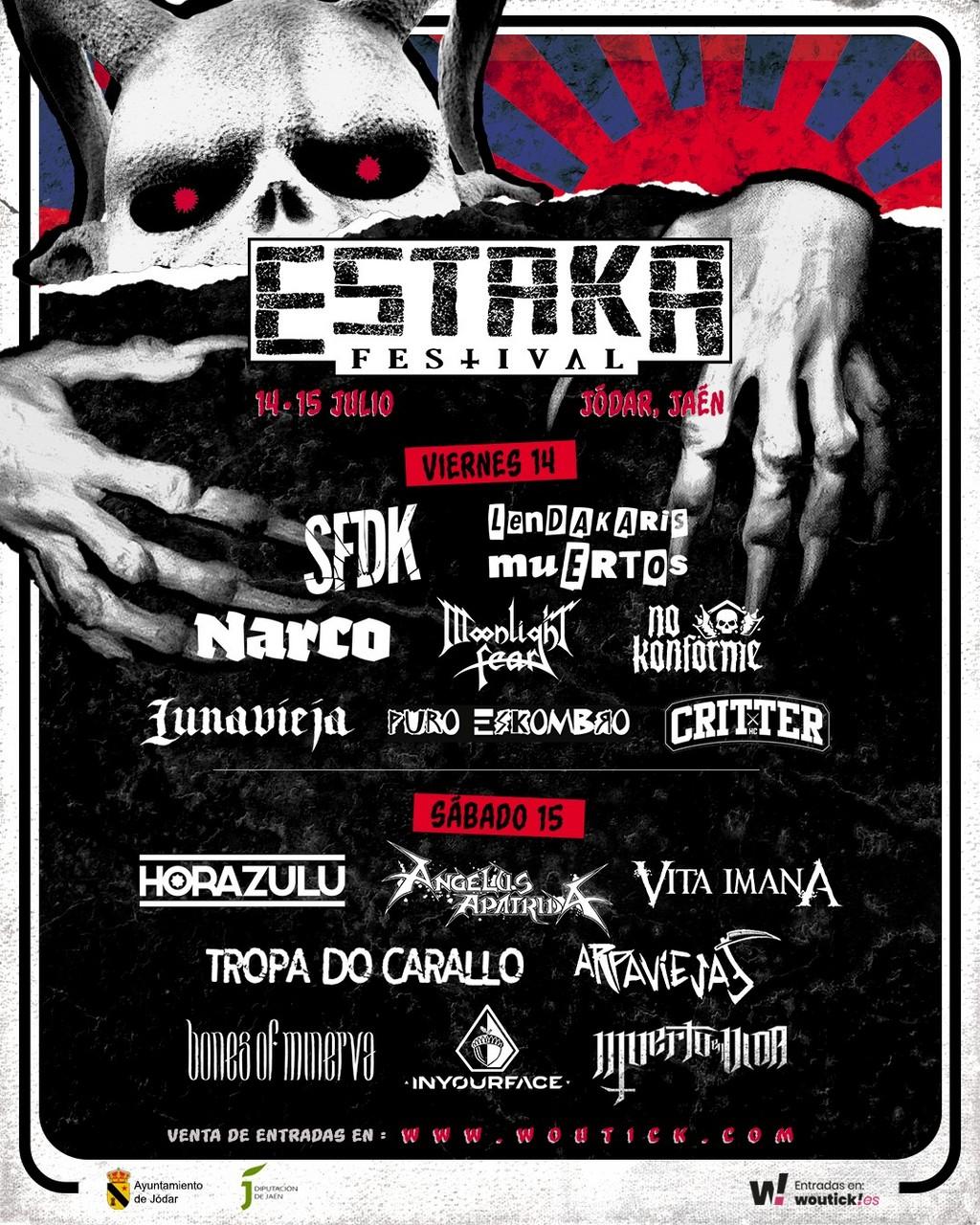 Lineup Poster Estaka Rock Festival 2023