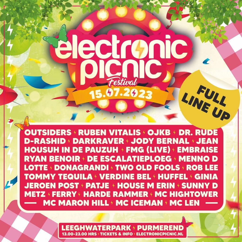 Lineup Poster Electronic Picnic Festival 2023