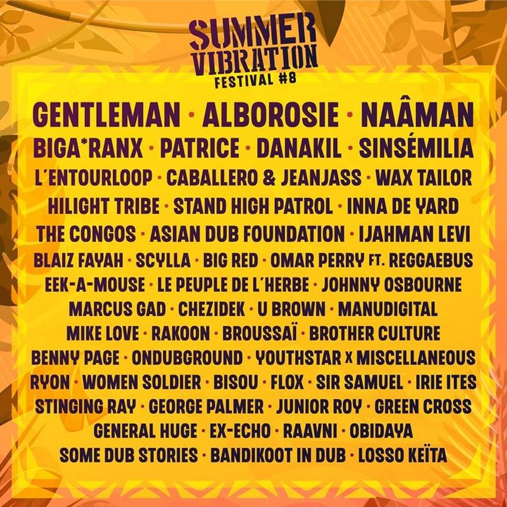 Lineup Poster Summer Vibration 2023