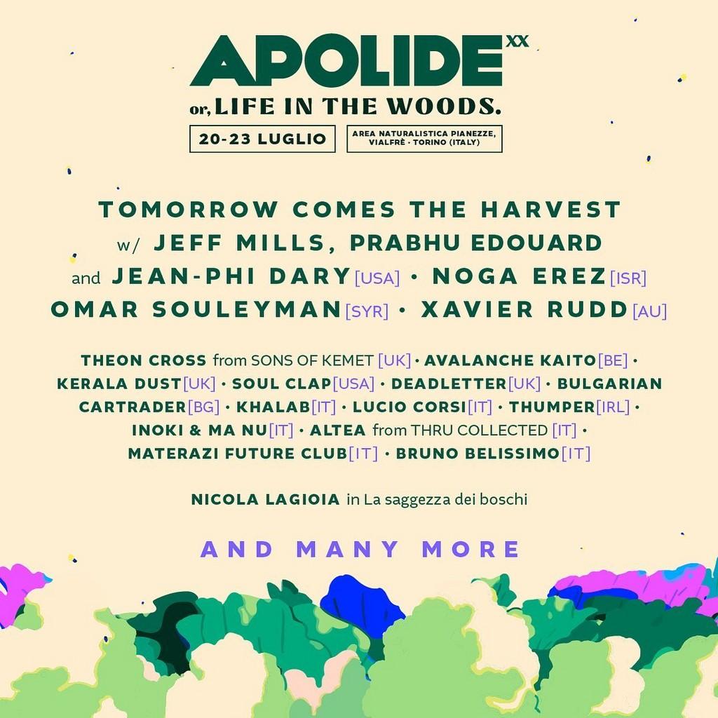 Lineup Poster Apolide Festival 2023