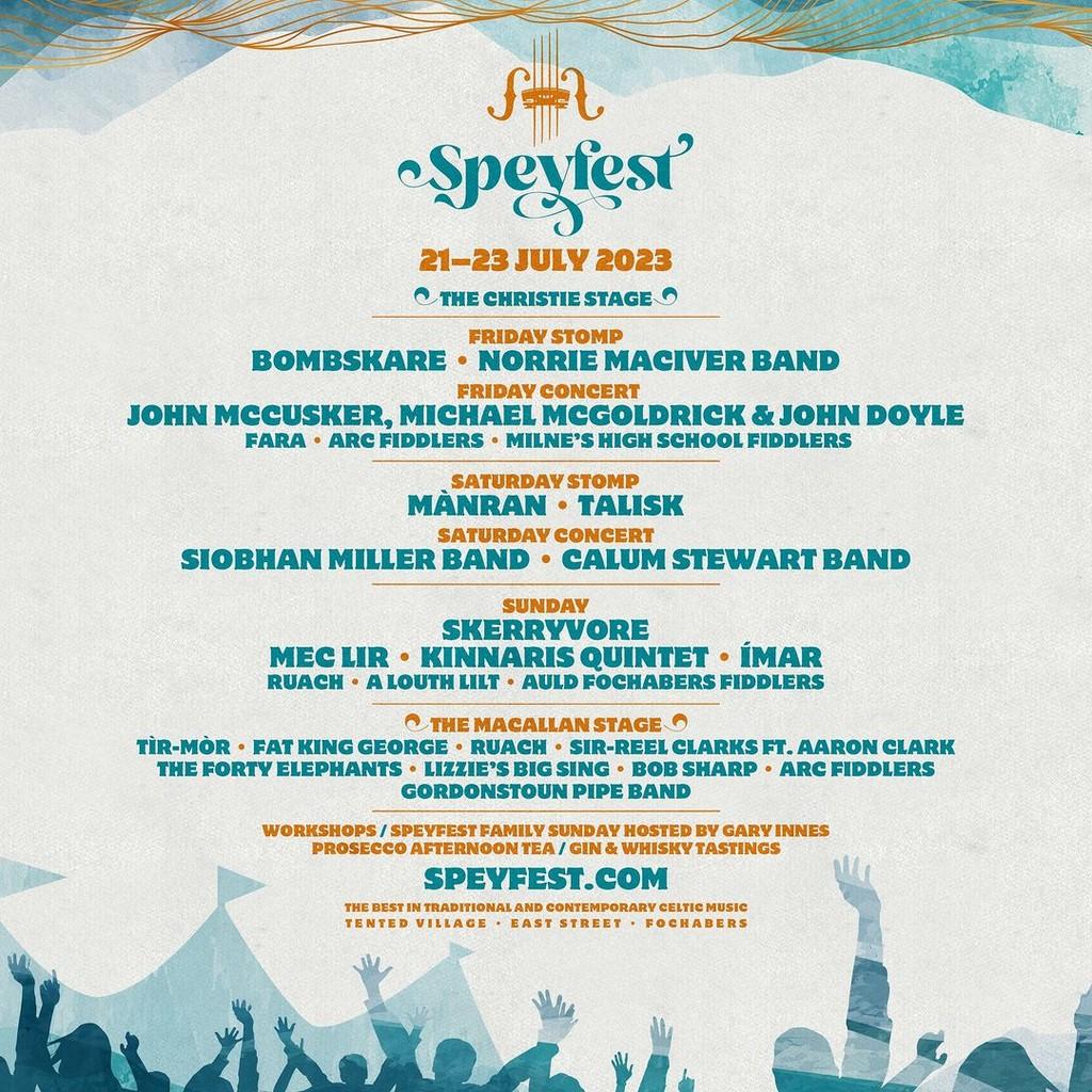 Lineup Poster Speyfest 2023