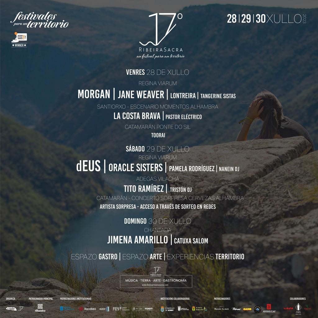 Lineup Poster 17º Festival Ribeira Sacra 2023