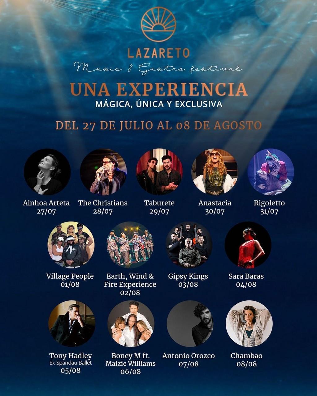 Lineup Poster Lazareto Festival 2023