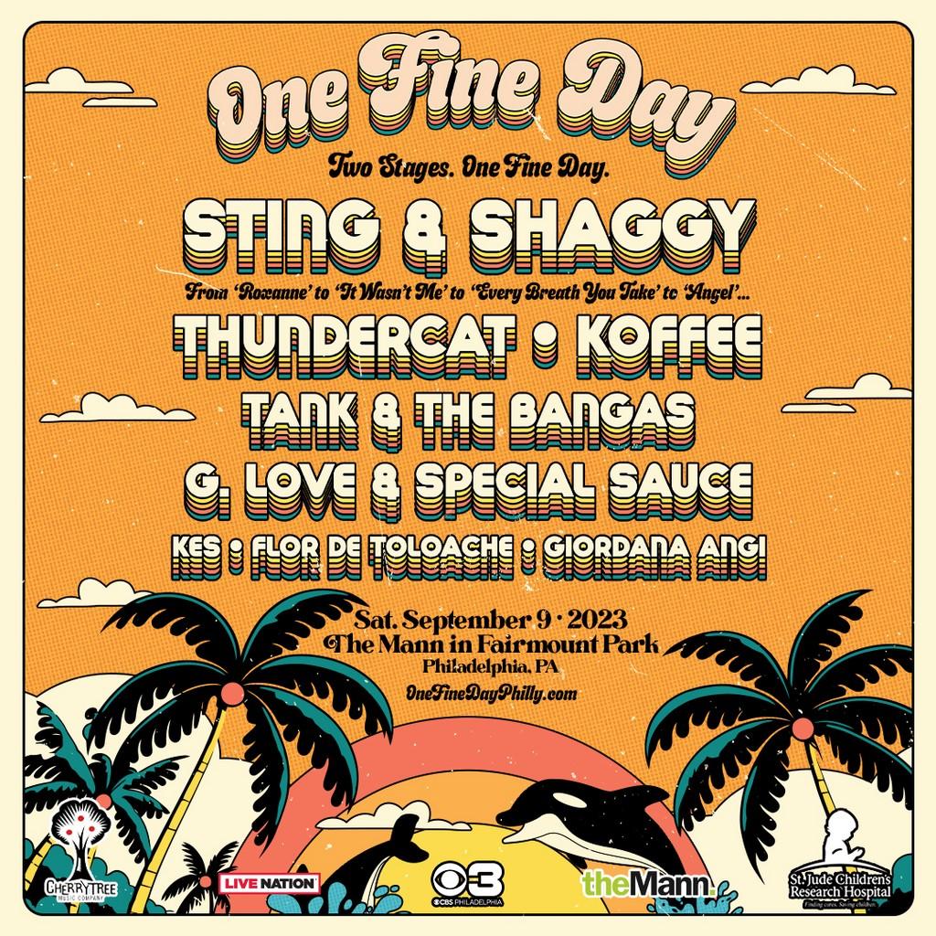 Lineup Poster One Fine Day Festival 2023