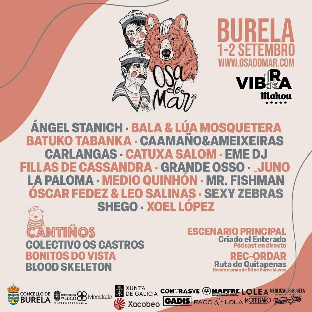 Lineup Poster Osa do Mar 2023