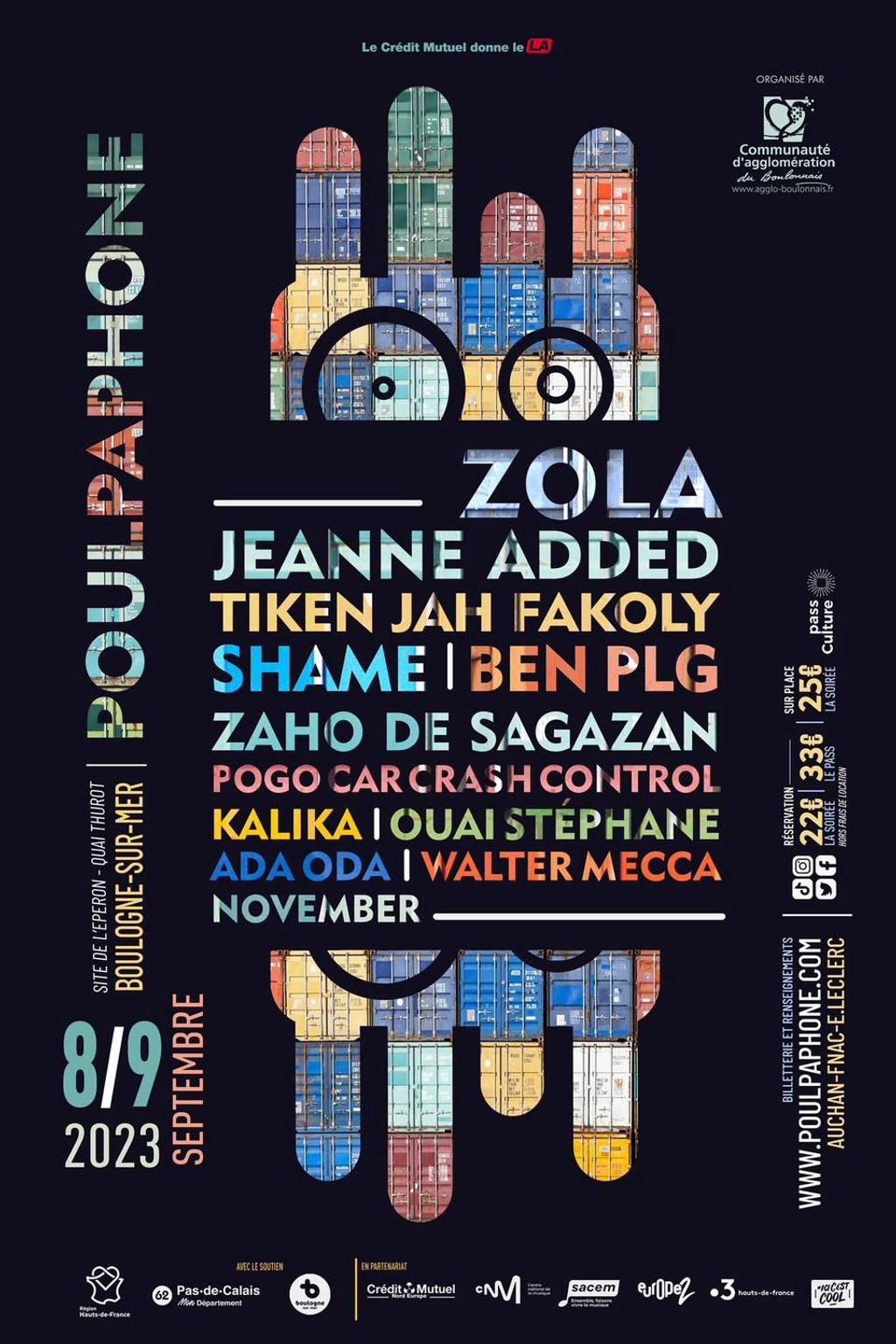 Lineup Poster Festival du Poulpaphone 2023