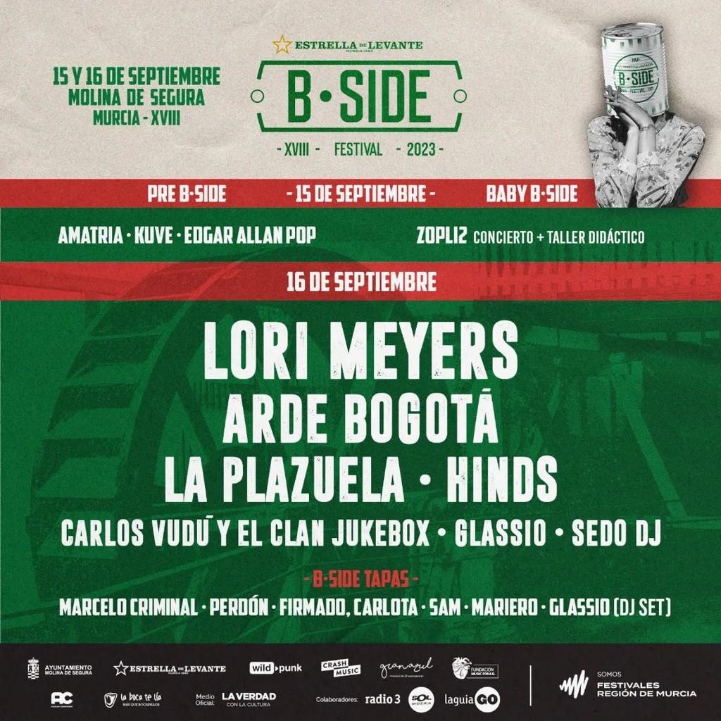 Lineup Poster B•Side Festival 2023