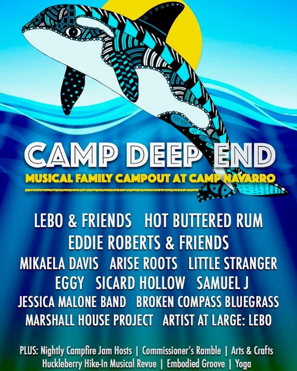 Lineup Poster Camp Deep End 2023