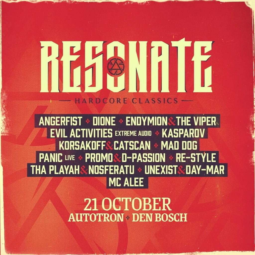 Lineup Poster Resonate - Hardcore Classics 2023