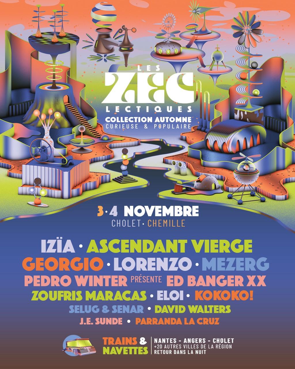 Lineup Poster Festival les Z'Eclectiques - Collection Automne 2023