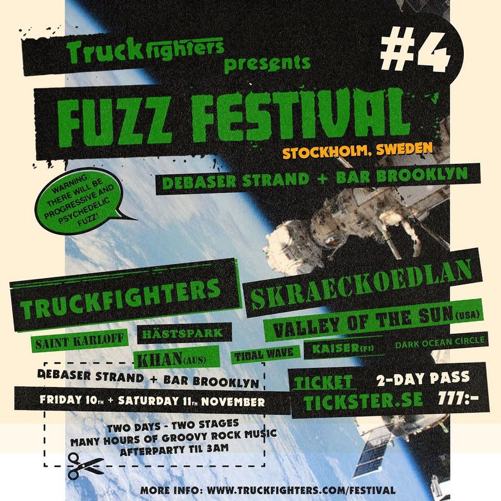 Lineup Poster Fuzz Festival 2023