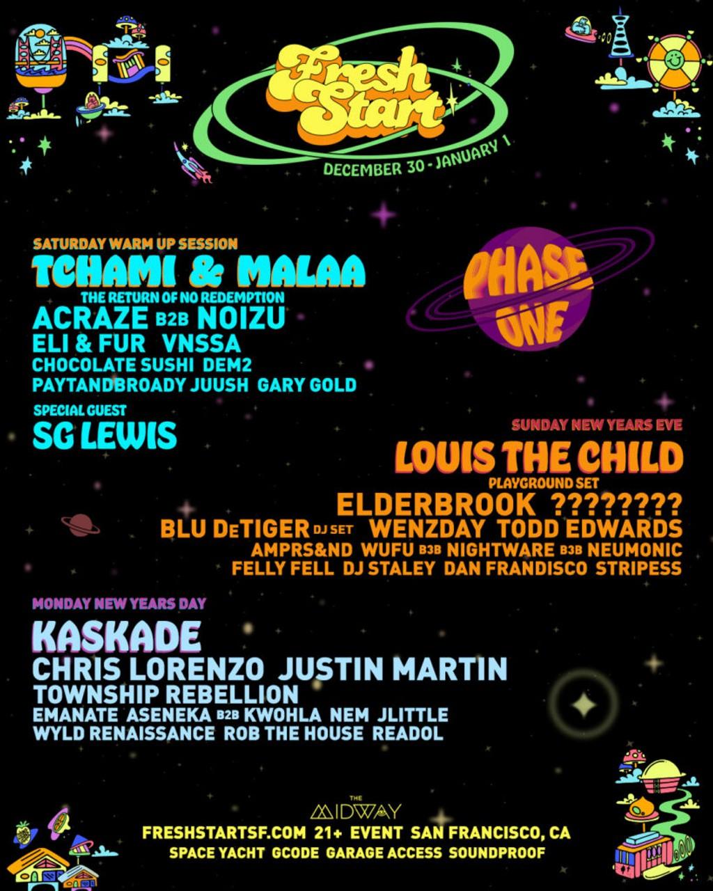 Lineup Poster Fresh Start Festival 2023