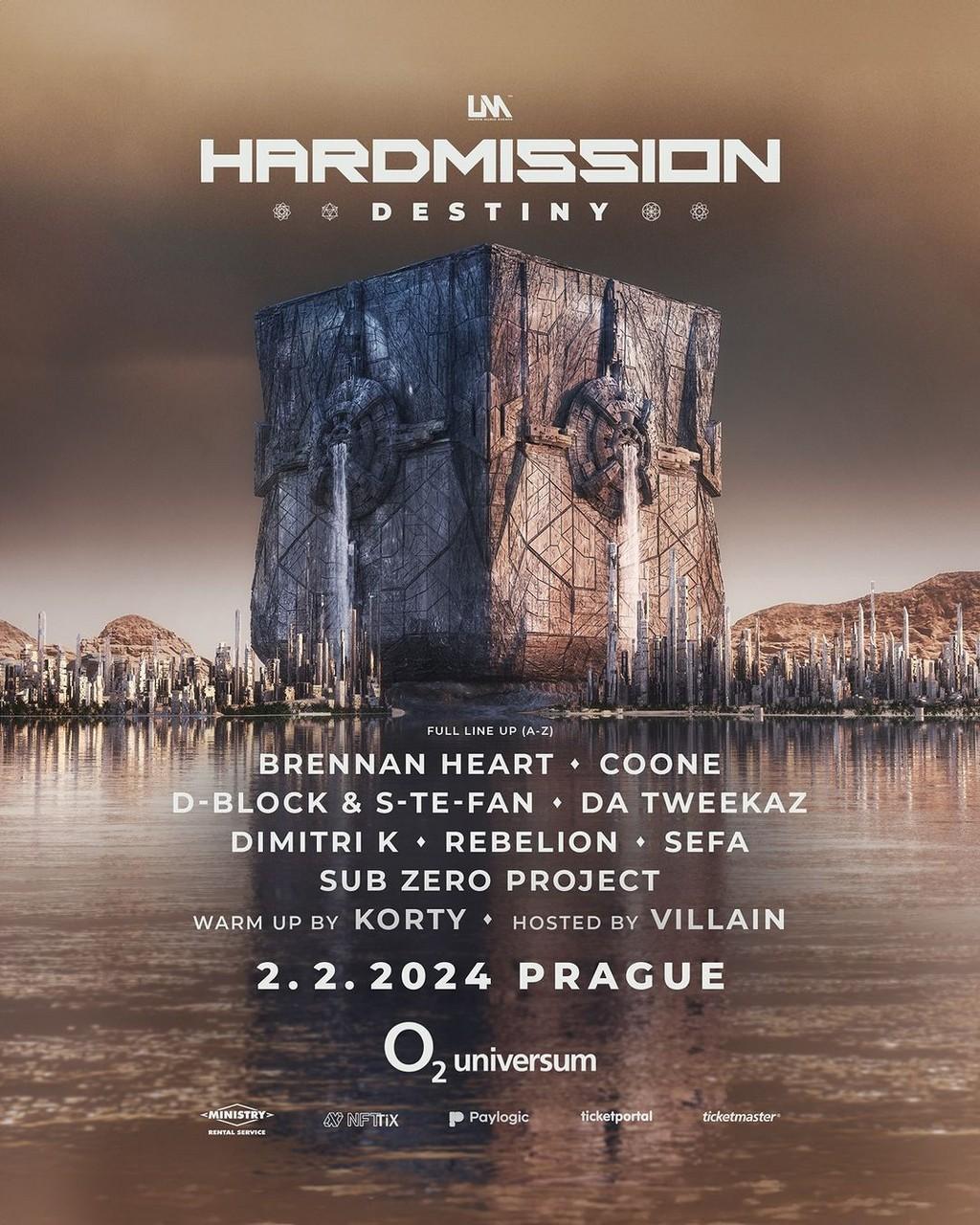 Lineup Poster Hardmission Festival Prague 2024