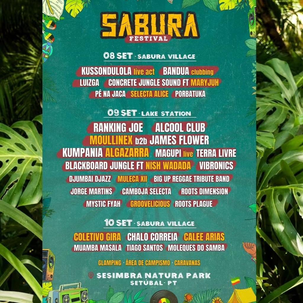 Lineup Poster Sabura Festival 2023