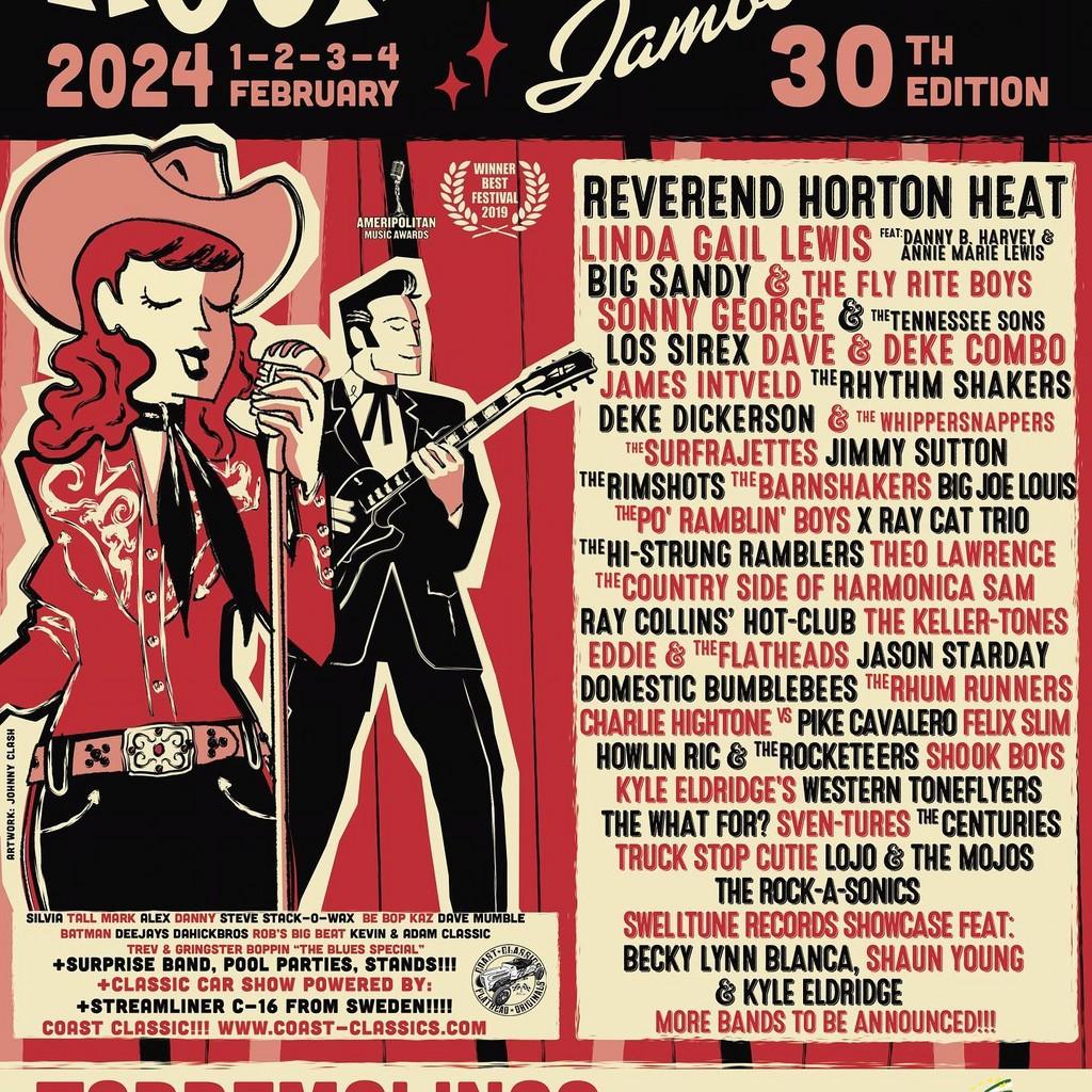 Lineup Poster Rockin' Race Jamboree 2024