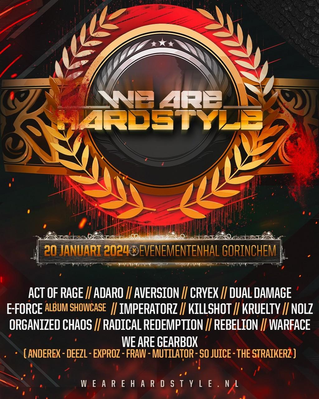 Lineup Poster We Are Hardstyle 2024