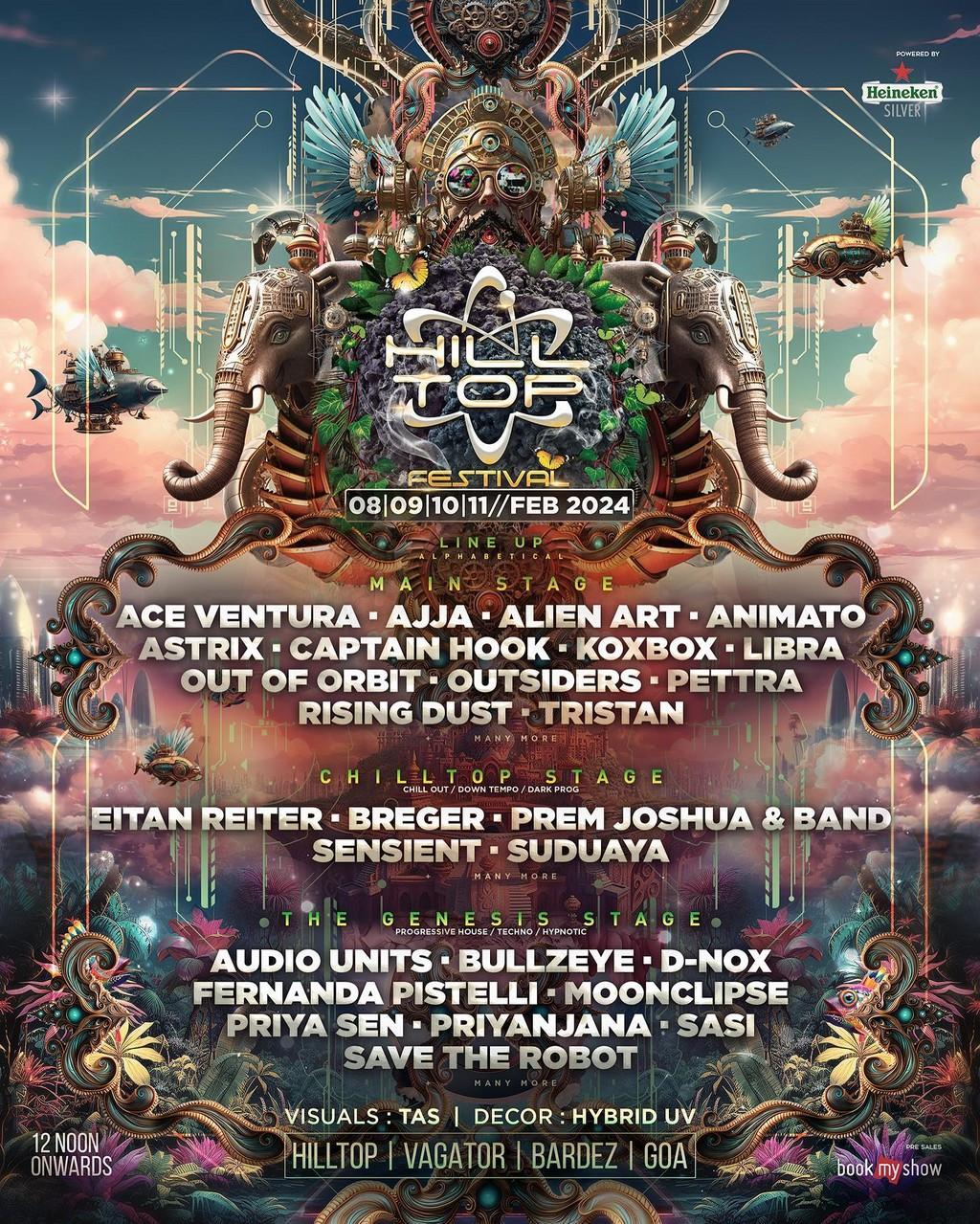 Lineup Poster Hill Top Festival 2024