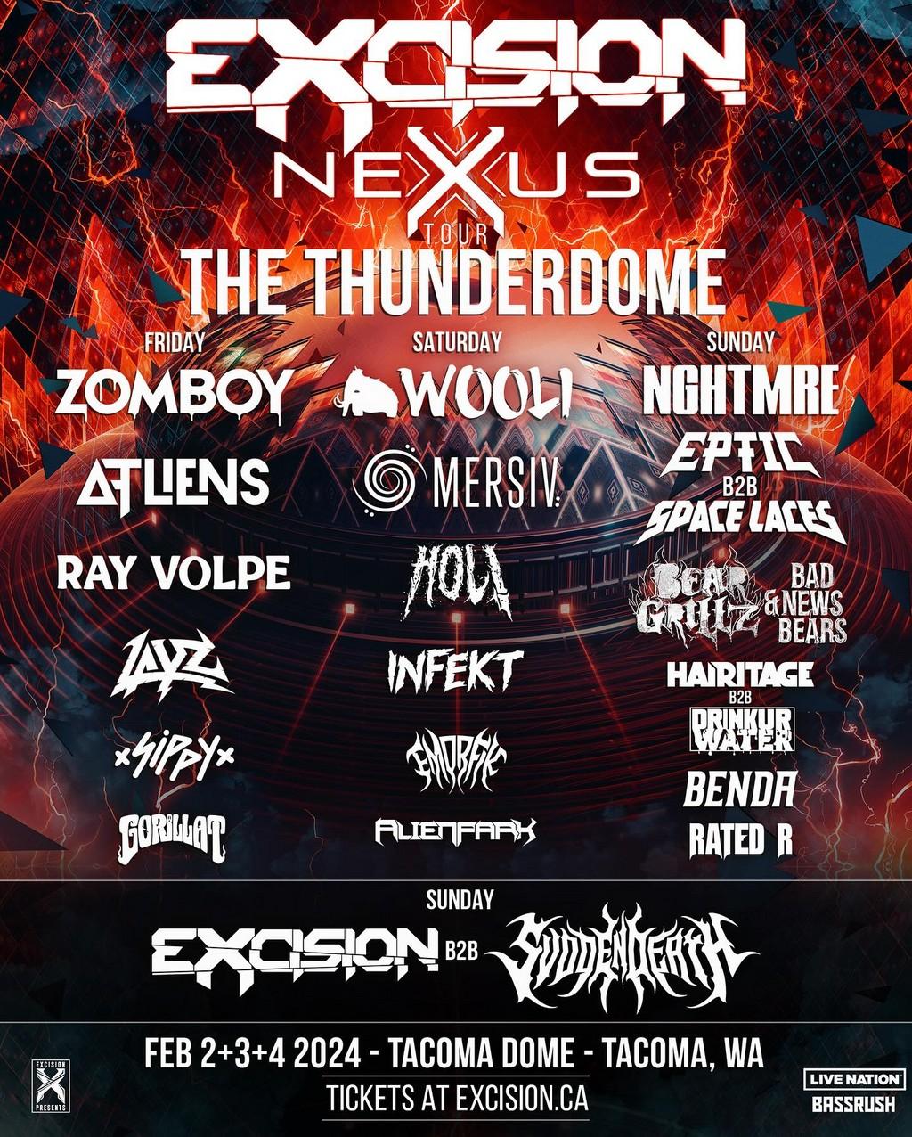 Lineup Poster Excision: Thunderdome 2024