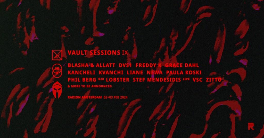 Lineup Poster Vault Sessions IX 2024