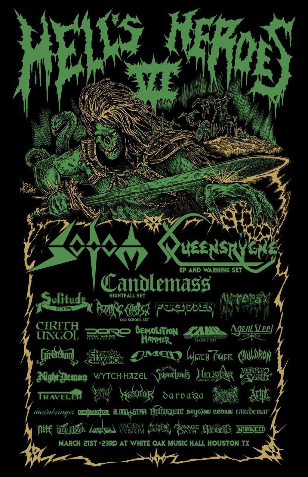 Lineup Poster Hell's Heroes Festival 2024