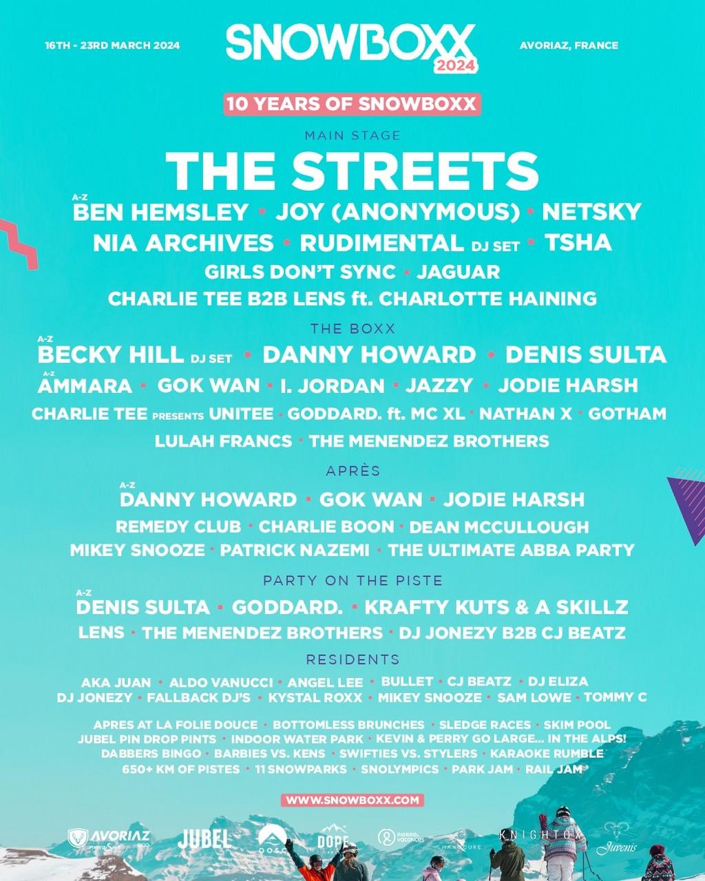 Lineup Poster Snowboxx 2024