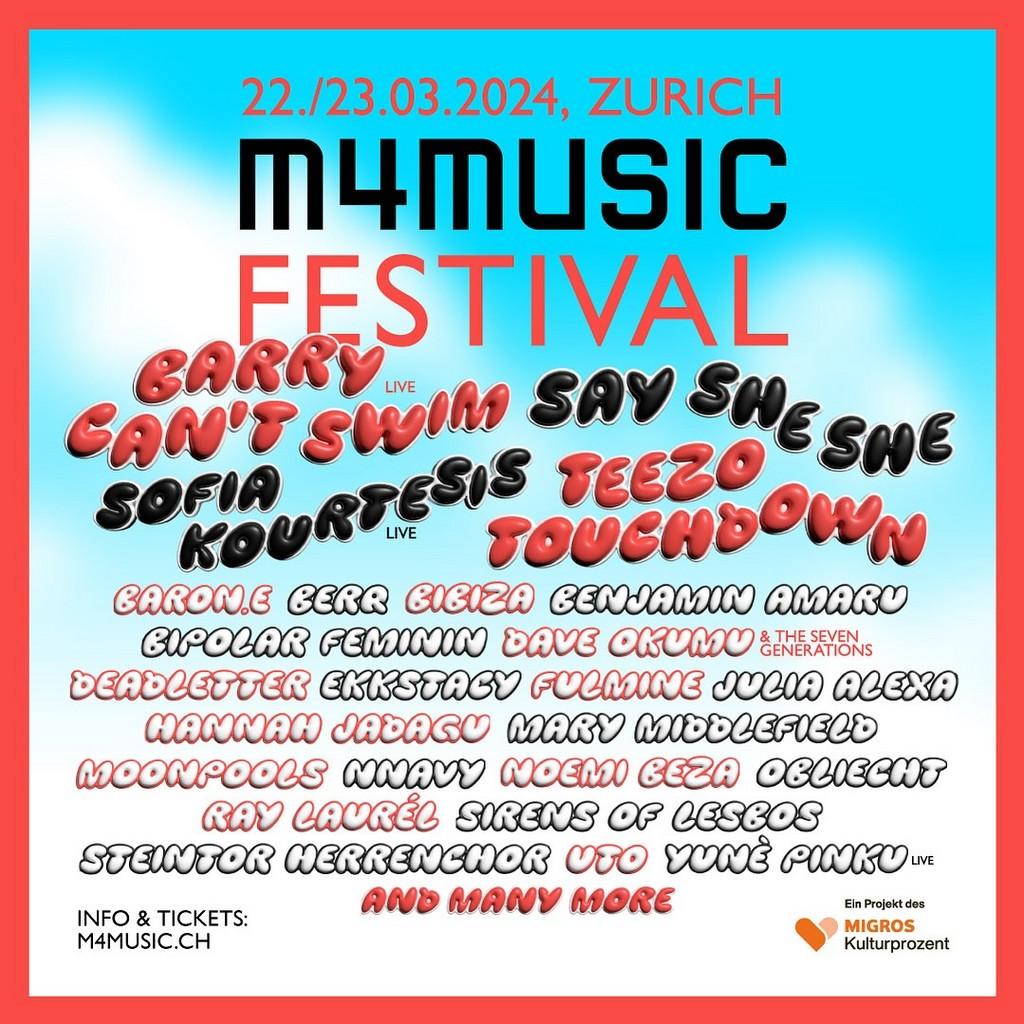 Lineup Poster M4Music Festival 2024